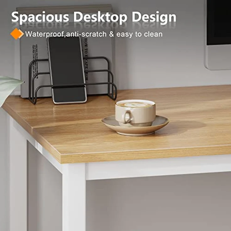 SogesHome Schreibtisch Computertisch 100 x 60 x 75 cm PC Schreibtisch Büro Schreibtisch Workstation für Home Office Schreibtisch Esstisch Konferenztisch – Bild 6
