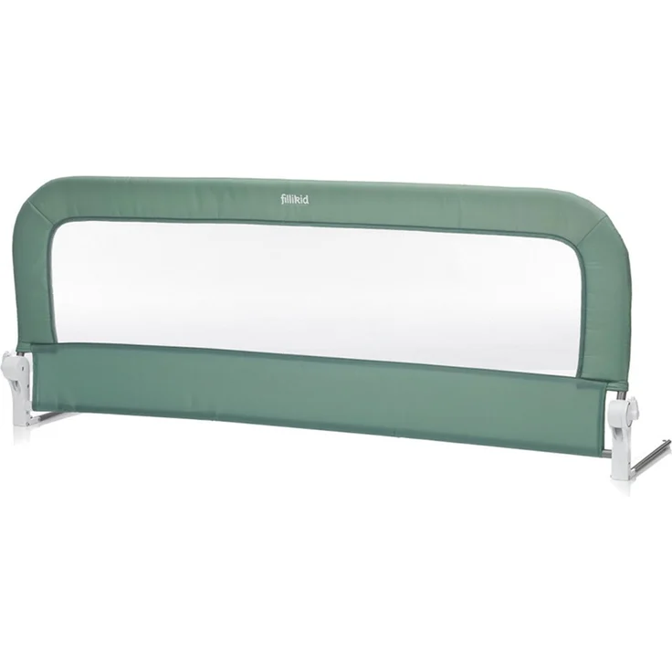 Fillikid Bettgitter Lara, klappbares Bettschutzgitter für Standard- und Boxspringbetten, mint, 150 cm x 60 cm