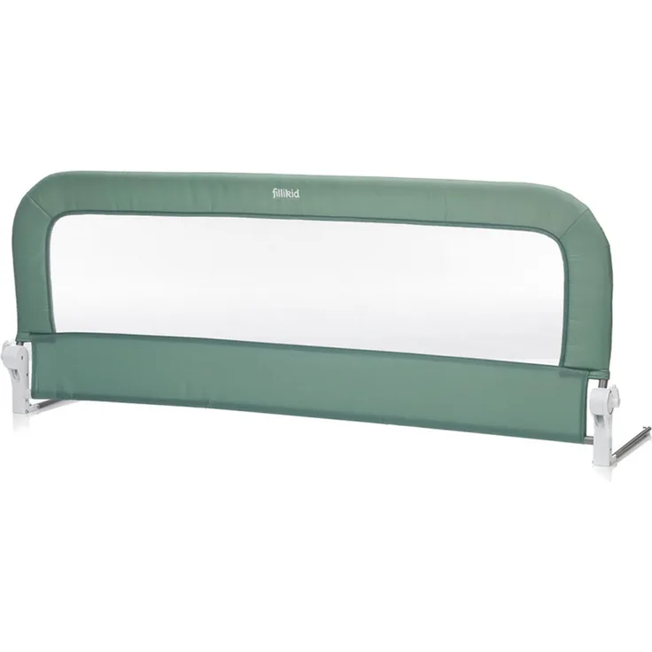 Fillikid Bettgitter Lara, klappbares Bettschutzgitter für Standard- und Boxspringbetten, mint, 150 cm x 60 cm
