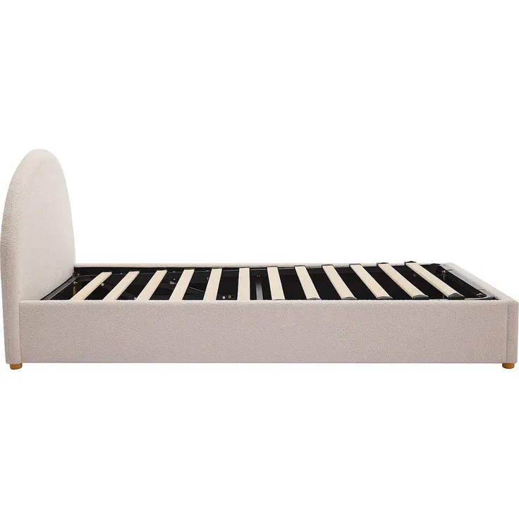 Vente-unique - LIRIMO Bett Stoff Beige - B 202 cm x H 87 cm x L 103 cm – Bild 7