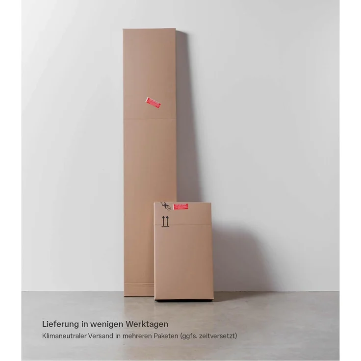 mokebo Mehrzweckschrank Der Lange (60x180 cm, mit einer Kleiderstange & Schuhfächern) Büroschrank, Flurschrank Apothekerschrank oder Aktenschrank Anthrazit – Bild 5