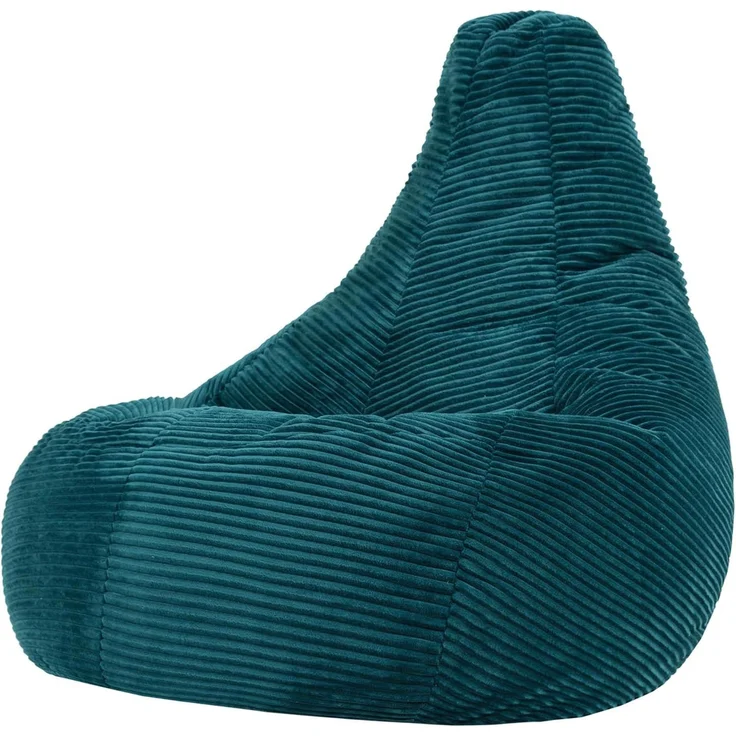 Icon Dalton XXL Sitzsack Cord, Blaugrün, Gaming Sitzsack Erwachsene mit Füllung, Bean Bag, Cord Sessel, Lounge Sessel, Lounge Stuhl, Schlafzimmer, Wohnzimmer, Wohnzimmer Möbel – Bild 1