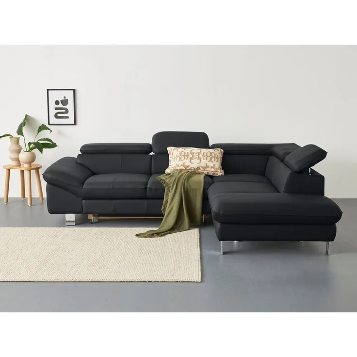 COTTA Ecksofa Driver L-Form, mit Kopfteilverstellung, wahlweise mit Bettfunktion & Bettkasten