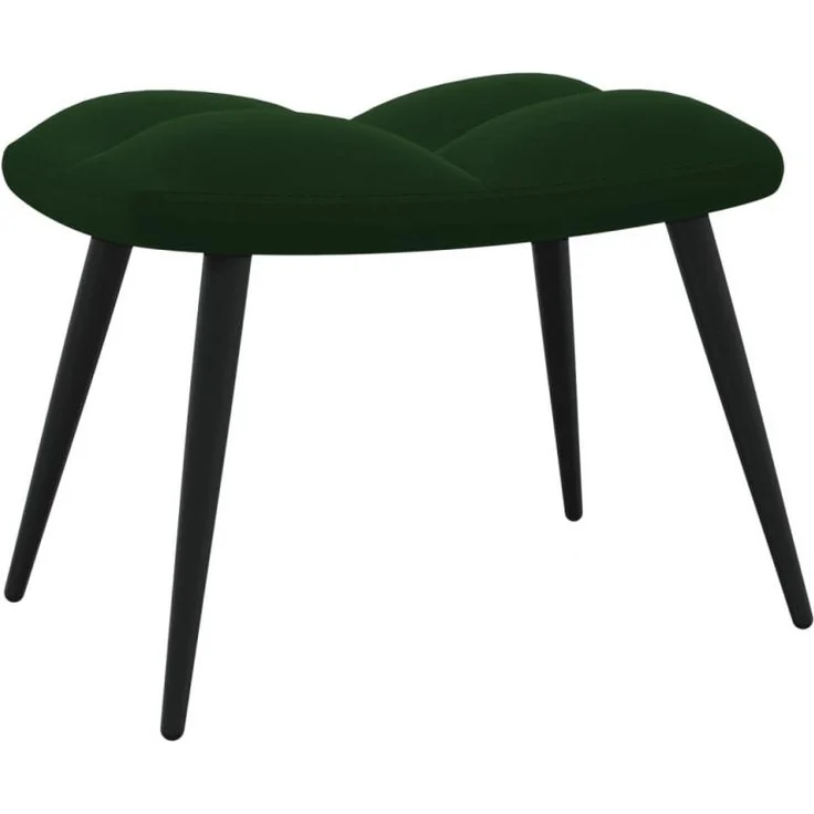 vidaXL Relaxsessel mit Hocker Dunkelgrün Samt [SKU:328086] – Bild 7