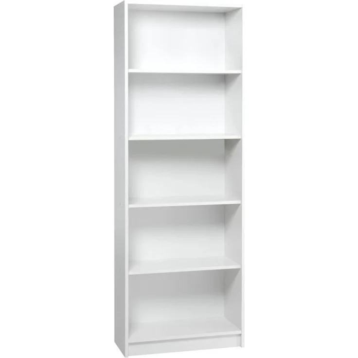 Home Collective Bücherregal Aktenregal Standregal Raumteiler mit 5 offenen Fächern aus MDF Holz, in weiß, Breite 60 cm – Bild 3
