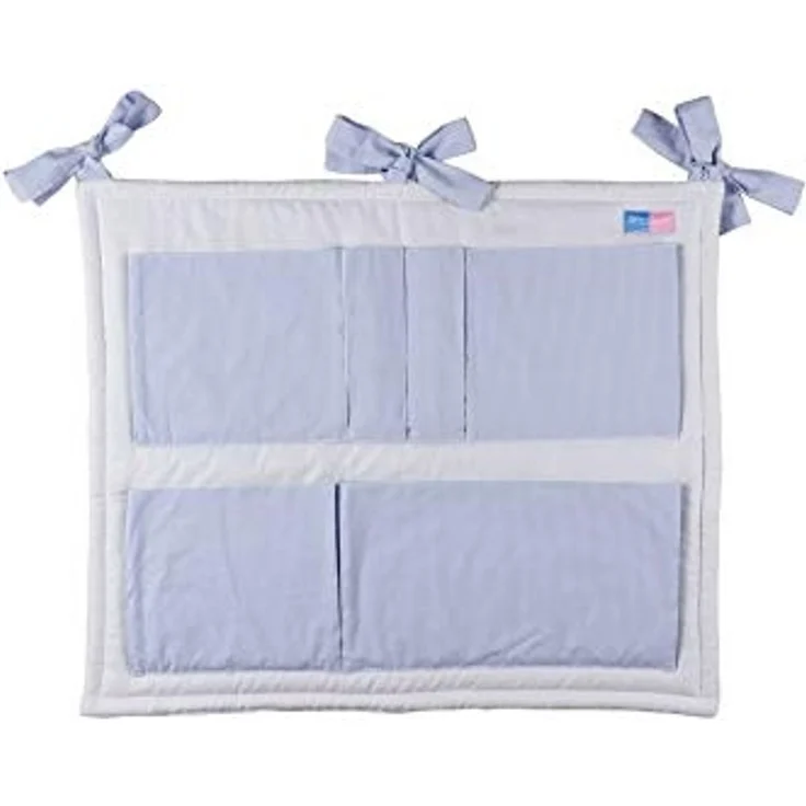 Robert Osswald 1.1.5.1.1.1.1-K05-13 Utensilo mit Taschen - 75x70 cm - für das Kinderbett, blau – Bild 1