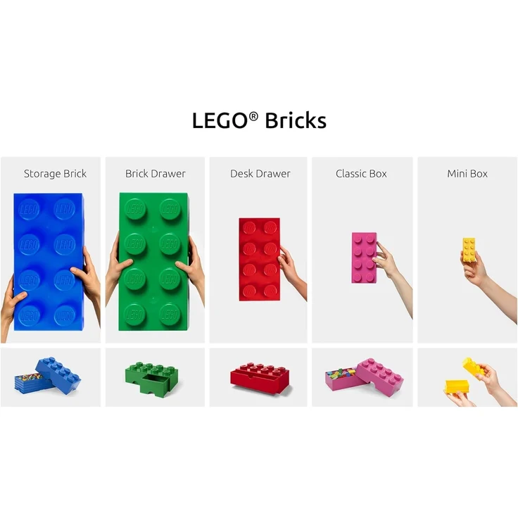 Lego 'Storage Brick 8' Aufbewahrungsbox rosa mit 2 Schubladen – Bild 5