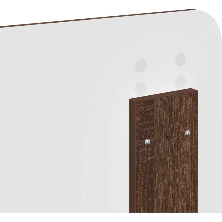 vidaXL Bettrahmen Braun Eichen-Optik 120 x 190 cm Massives Kiefernholz 3412521 – Bild 10