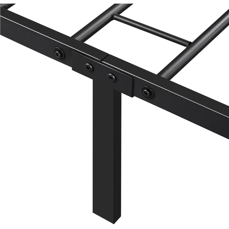 Yaheetech Bettgestell Metallbett mit Lattenrost, mit Kopfteil, 90x200cm – Bild 9