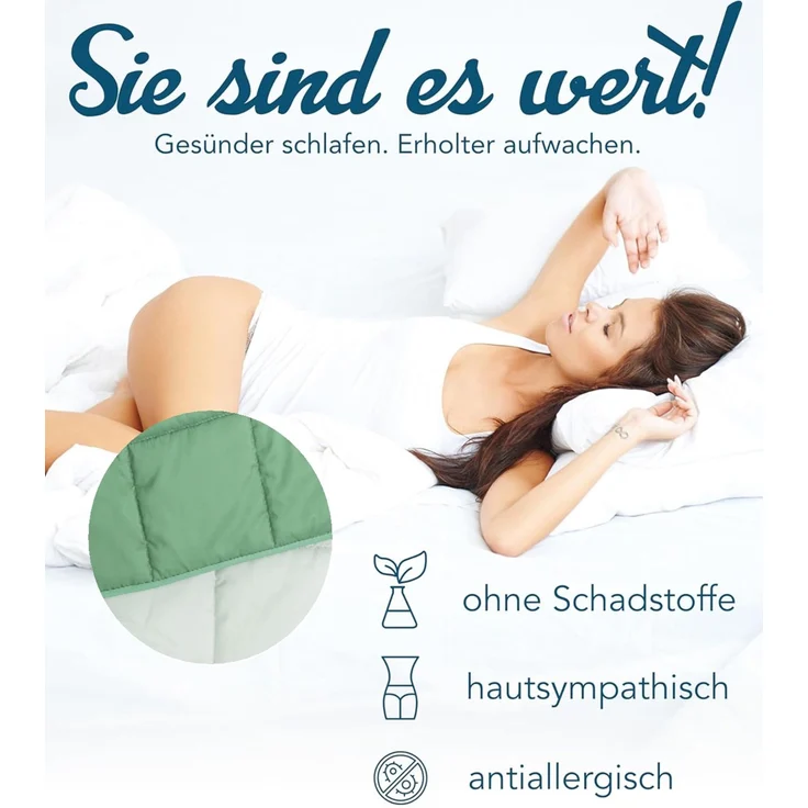 Paradies Sommerbett Solaya Sommerdecke Nutzung ohne Bettwäsche 135x200 – Bild 2