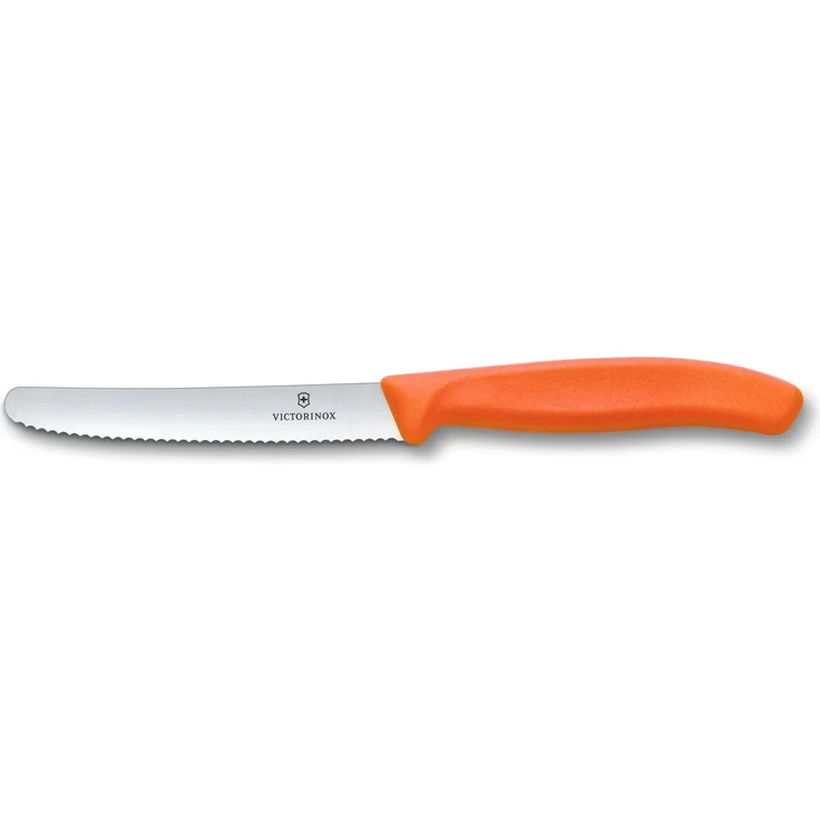 Victorinox Swiss Classic, Frühstücksmesser, Brötchenmesser Set 6teilig, Scharfe Klinge, Wellenschliff, 11 cm, Rostfreier Stahl, Farbig – Bild 4