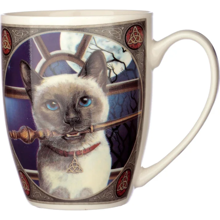 Kaffeebecher Katze mit Zauberstab