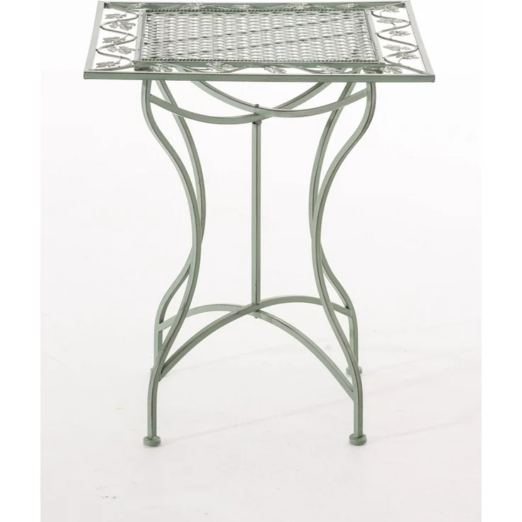 CLP Eisentisch Asina 60 x 60 cm,antik-grün – Bild 2