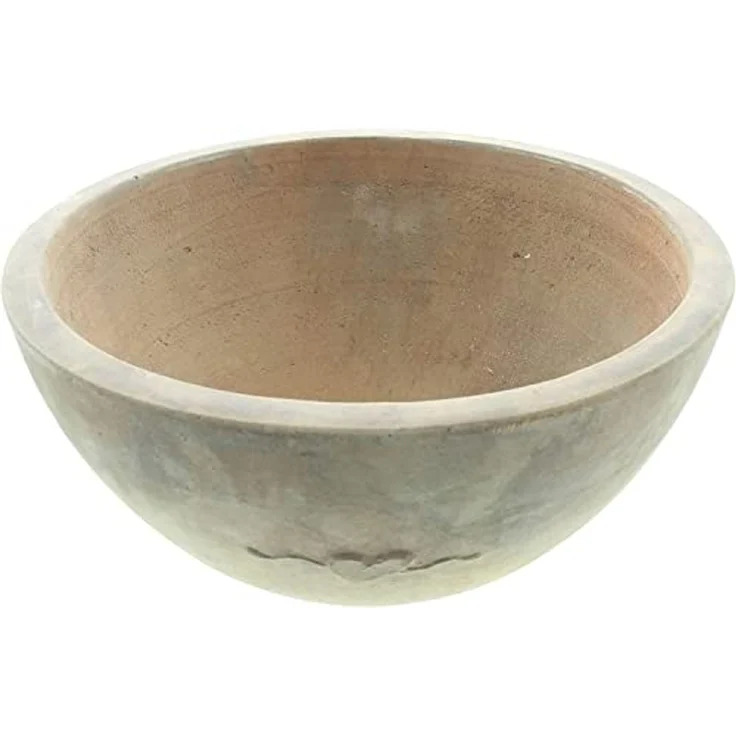 Pflanzschale "Herz" aus Terracotta mit Antik Finish, Ø 32 cm, Blumenschale, Pflanzgefäß, Gartendeko für Draußen – Bild 2