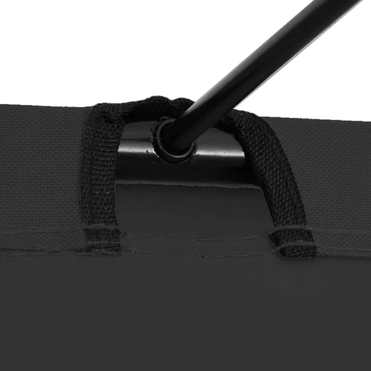 vidaXL Campingbett 180x60x19 cm Oxford-Gewebe und Stahl Schwarz 312479 – Bild 4