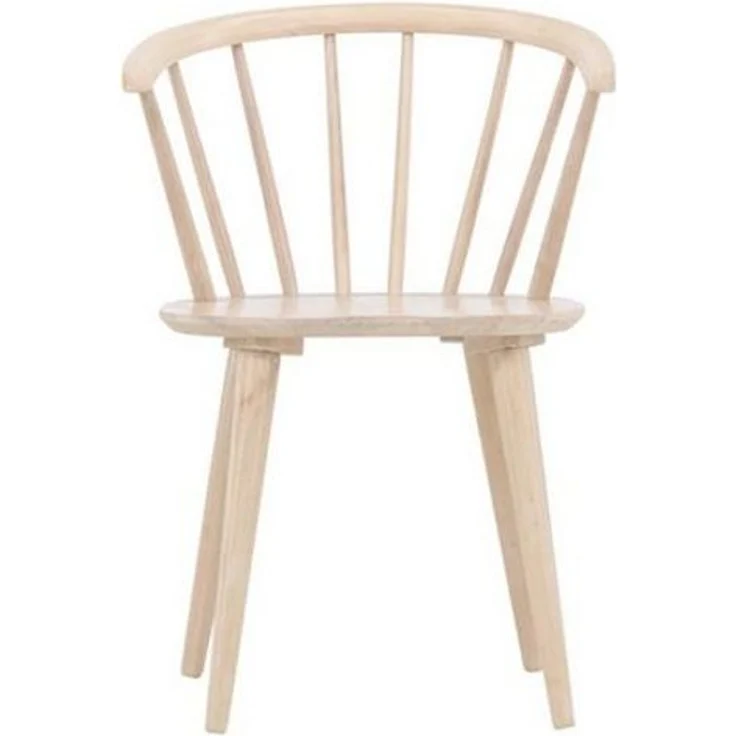 ebuy24 Esszimmerstuhl 2er Set Bobby Esszimmerstuhl mit Armlehne Holz whi (2 St) – Bild 5