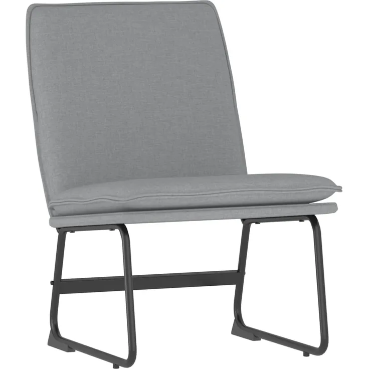 vidaXL Loungesessel Hellgrau 52x75x76 cm Stoff 351312