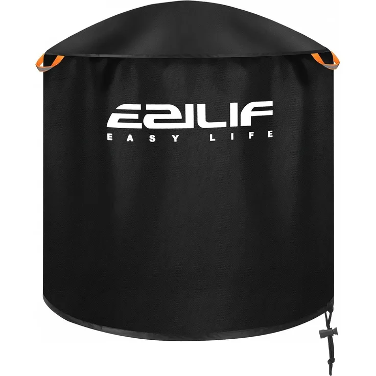 EZILIF Grillabdeckung Wetterfest Kugelgrill Abdeckung 210D Oxford-Stoff Grill Abdeckhaube Rund mit Reflexstreifen Abdeckhaube Gasgrill Grillhaube BBQ Cover für Weber, Brinkmann, Char Broil (Φ79x68 cm)