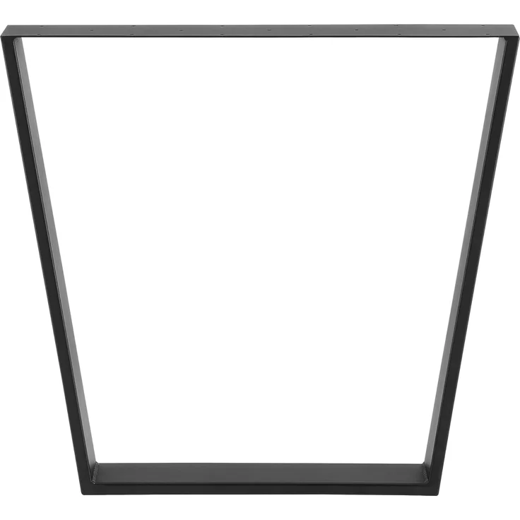 2er-Set Tischgestell 55 - 75 x 72 cm Stahl Schwarz Matt en. casa – Bild 3
