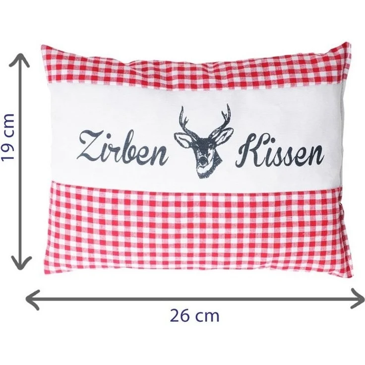 Dr. Berger Zirbenkissen Zirbenkissen Vichy Rot 26 x 19 cm – Bild 3