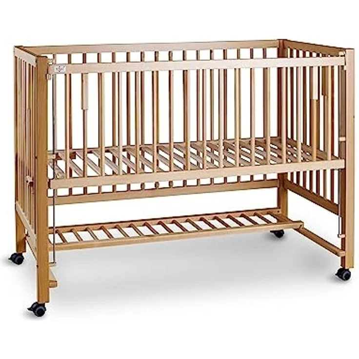 tiSsi¨ 'HAJO' XXL Beistellbett / Kinderbett, Buche, Natur, 120x60 cm – Bild 3