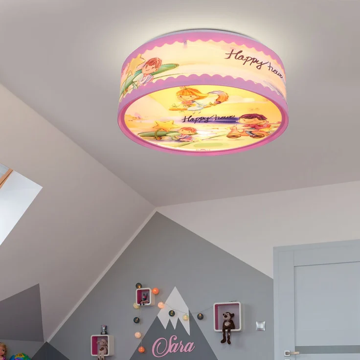 RGB LED Deckenleuchte, Kindermotiv, multicolor, 28 cm, BIBIFEE – Bild 6