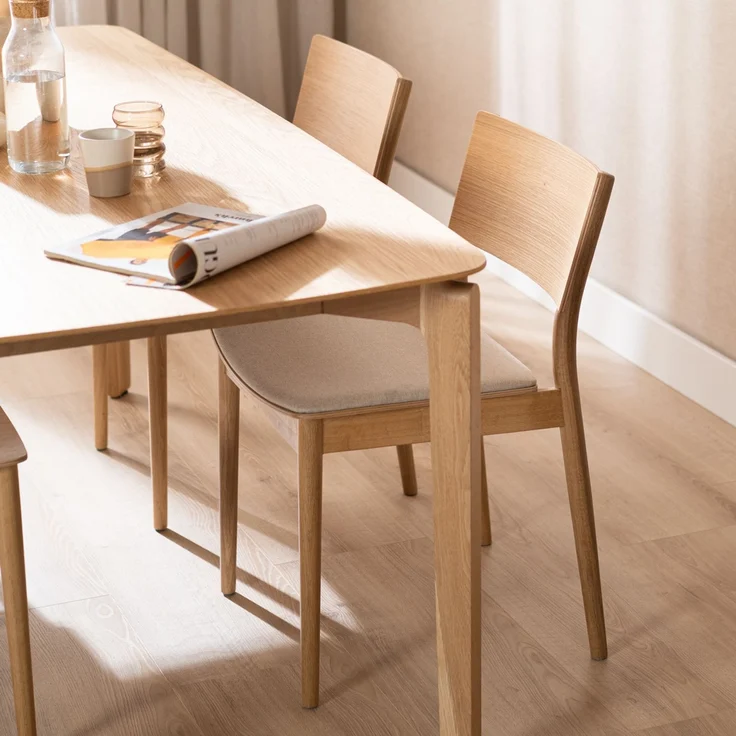 Bronx71 Esszimmerstuhl Elio Eiche Natur / off white – Bild 9
