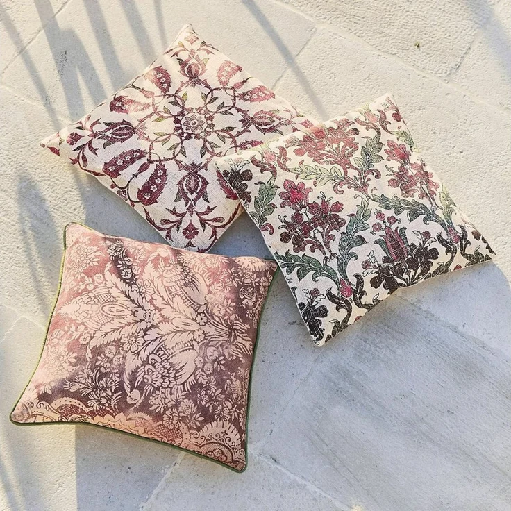 Mirabeau Kissenhülle Kissenhülle 3er Set Camden lila/rosa – Bild 2