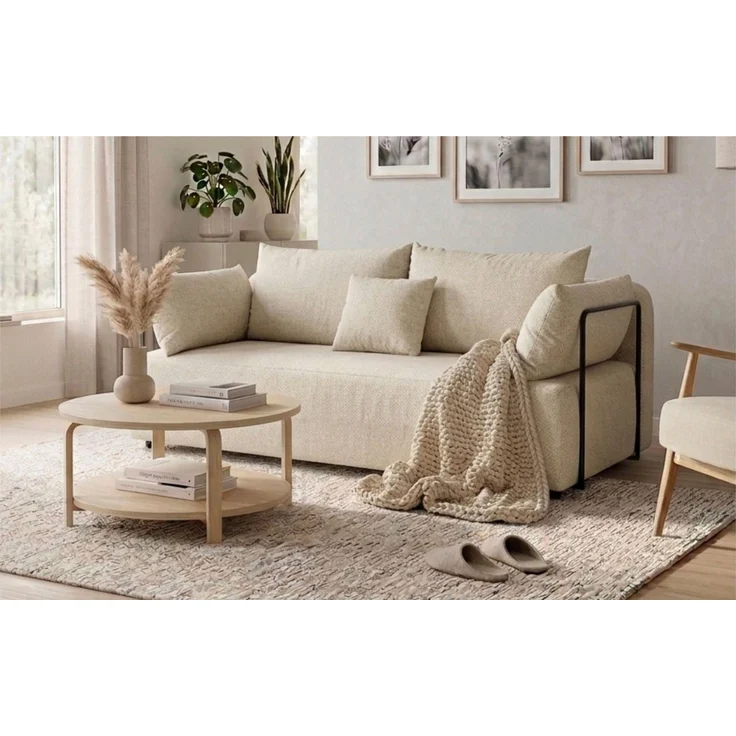 COLLECTION AB Schlafsofa Maria, B: 191 cm, Liegefl. 143x190 cm, Bettfunktion & Bettkasten, Federkern & Zierkissen, freistehend – Bild 1