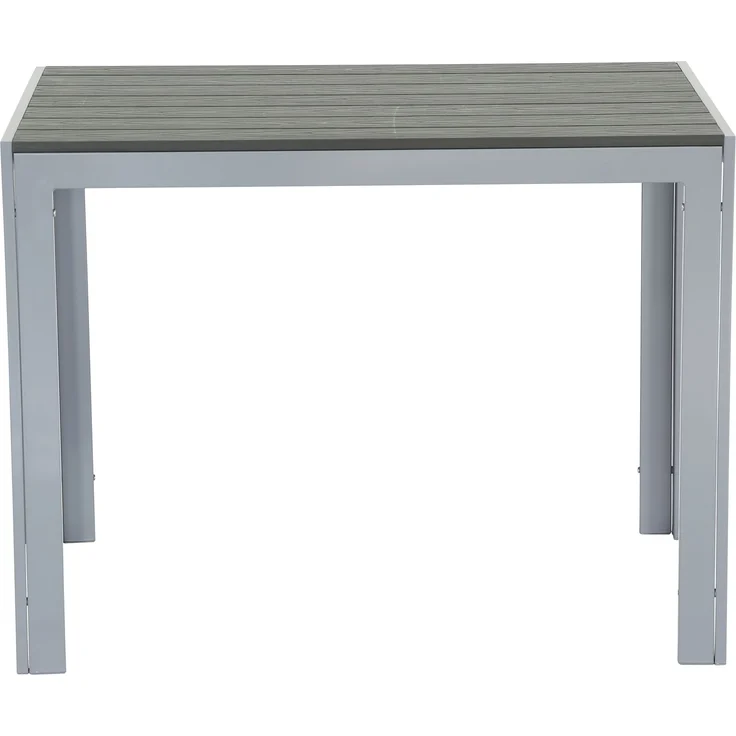 FIRE SOUL Nonwood Alu-Gartentisch Gartenmöbel anthrazit/grau 100x70 cm – Bild 3