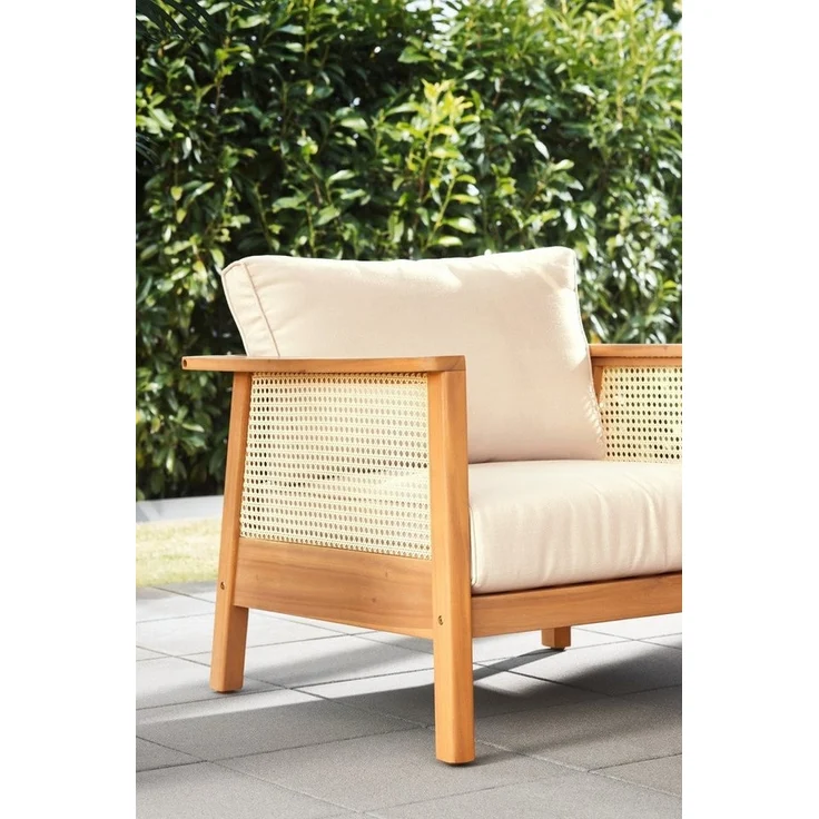 Primaster Gartenmöbel-Set Aruba Akazie/Wiener Geflecht – Bild 3