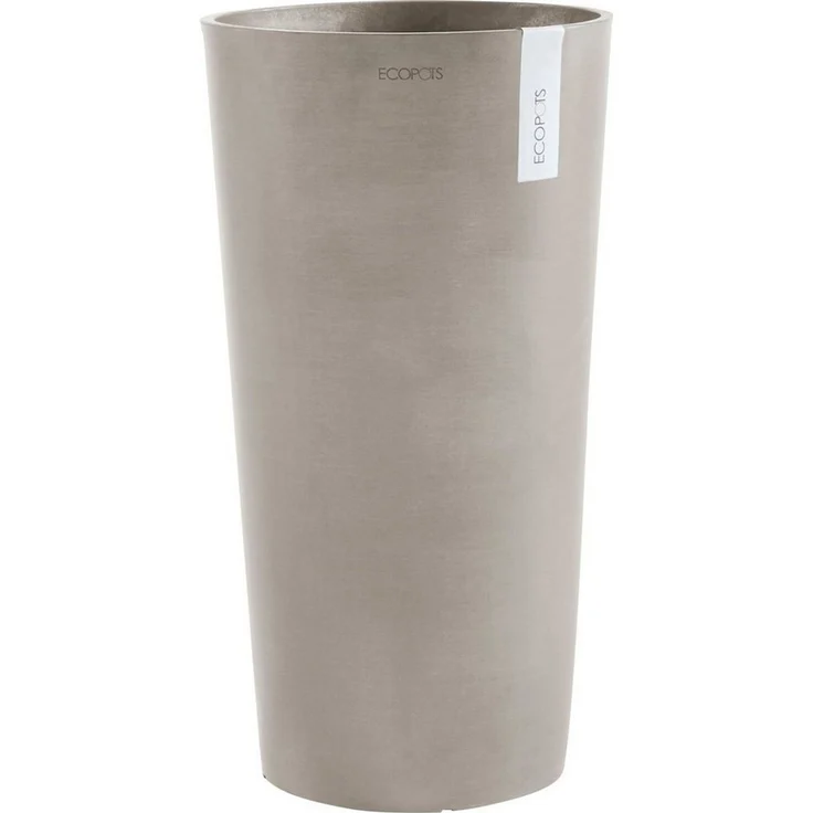 ECOPOTS Blumentopf AMSTERDAM MID HIGH Taupe, BxTxH: 34x34x66 cm – Bild 5