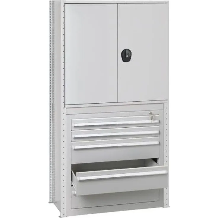 Schulte Schubladenschrank 22615 200x100x50cm lichtgrau