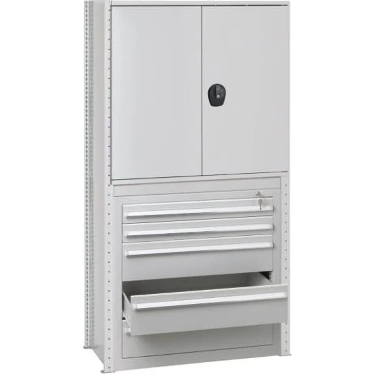 Schulte Schubladenschrank 22615 200x100x50cm lichtgrau