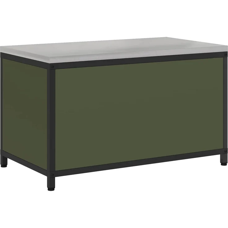 vidaXL Küchenaufbewahrung mit Regal Olive Grün 60 x 50 x 92 cm Stahl 874999 – Bild 10