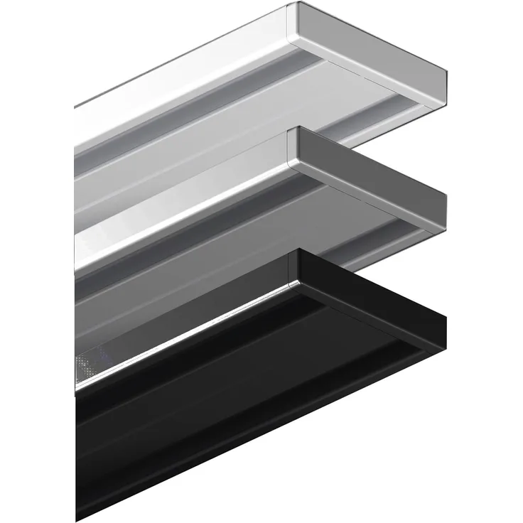 Garduna Vorhangschiene Wendeschiene, Aluminium, 1 oder 2-läufig, Aluminium