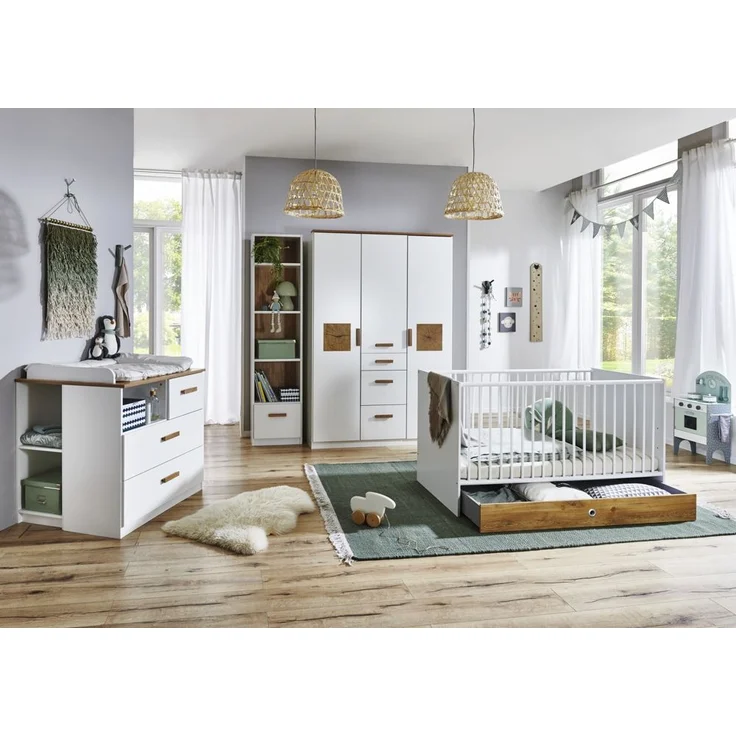 Gotland Schrank weiß Holzwerkstoff 135cm x 199cm x 58cm – Bild 2