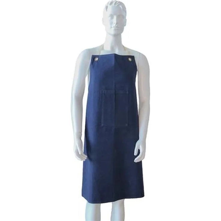 Schürze Comfort Baumwolle blau 95 cm