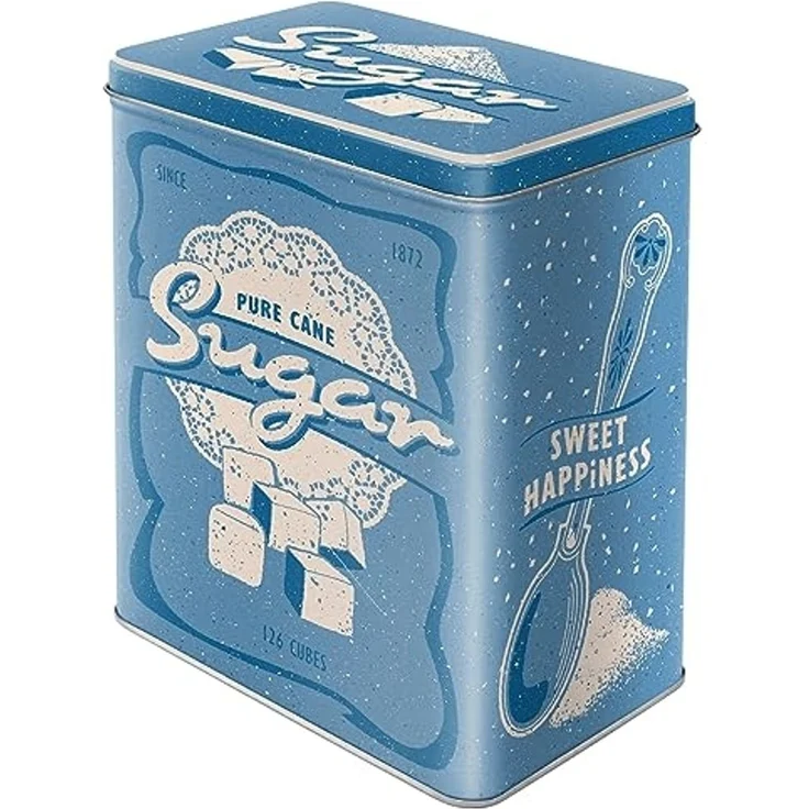 Nostalgic-Art Vorratsdose Metall Kaffeedose Blechdose Müslidose - Sugar – Bild 1