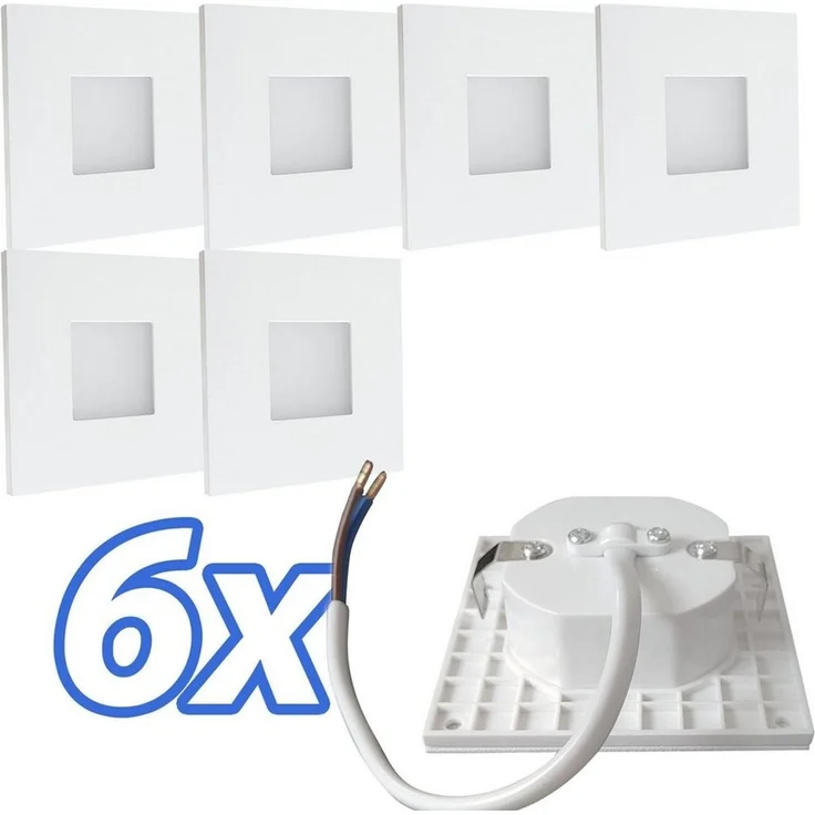 Maxkomfort LED Wandstrahler 6103, LED fest integriert, Warmweiß, 3000K, Treppenbeleuchtung – Bild 1