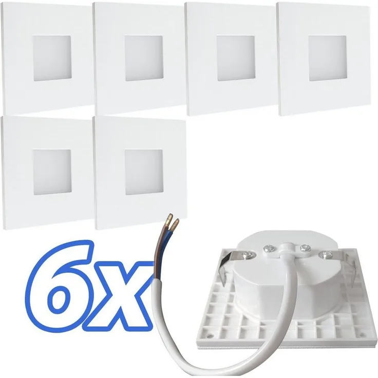 Maxkomfort LED Wandstrahler 6103, LED fest integriert, Warmweiß, 3000K, Treppenbeleuchtung