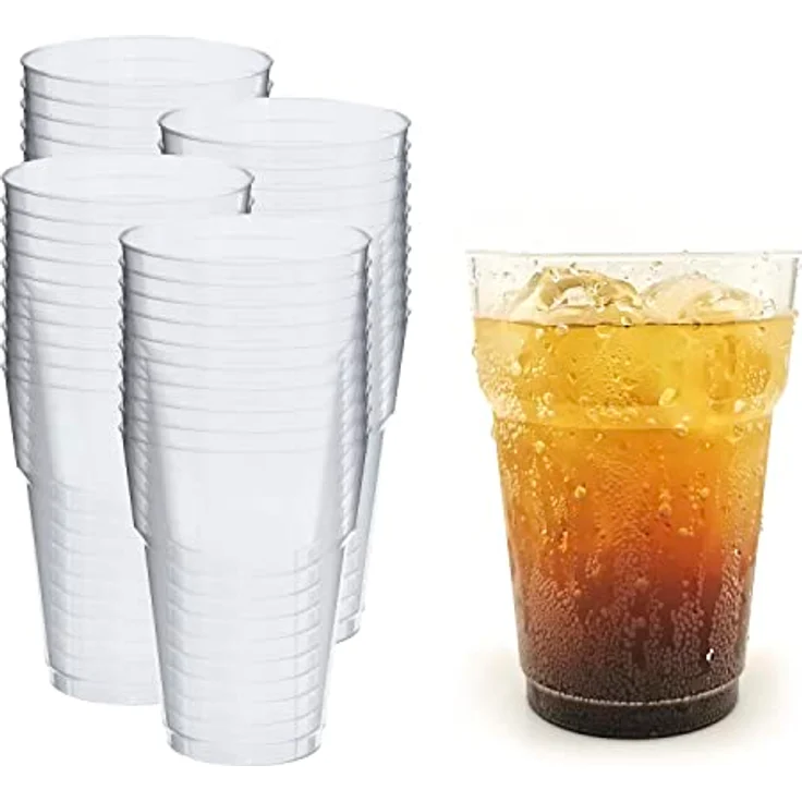 Silverkitchen 40x Bierbecher 200ml - wiederverwendbare Partybecher Cocktailbecher Mehrwegbecher aus Hartplastik Mehrwegtrinkgläser Made In Germany – Bild 2