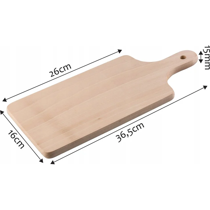 KADAX Küchenschneidebrett aus Holz, 26 x 16 cm – Bild 3
