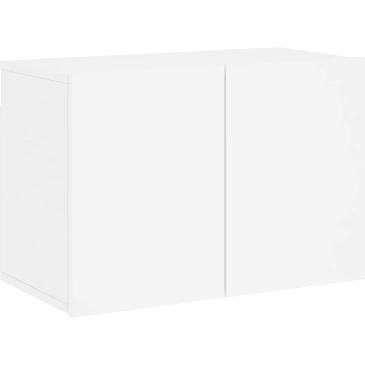 vidaXL 6-tlg. Wohnwand Weiß Holzwerkstoff 3216478 – Bild 5
