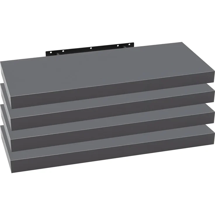 Woltu Wandregal, 4-tlg, Schweberegal für Deko Wandablagen aus MDF Holz – Bild 1