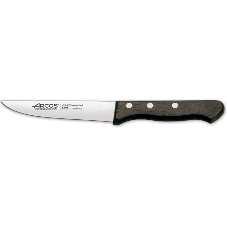 Arcos Serie Atlantico - Gemüsemesser - Klinge Nitrum Edelstahl 110 mm - HandGriff Rosenholz Farbe Braun