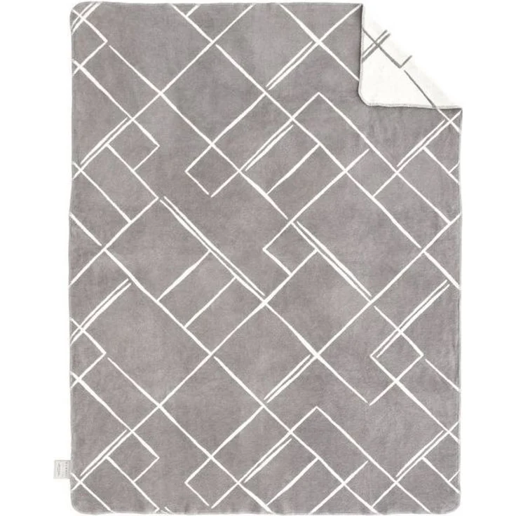 Wohndecke MANILA, Grau, Wollweiß, 150x200 cm, bugatti, wendbar – Bild 4