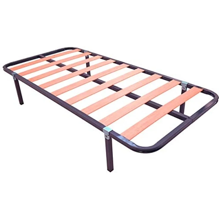 DUÉRMETE ONLINE - Lattenrost Basic Struktur 30 x 30 mm mit Beinen, Stahlrohr 30 x 30 mm, Epoxidfarbe Grau, 90 x 190 – Bild 1