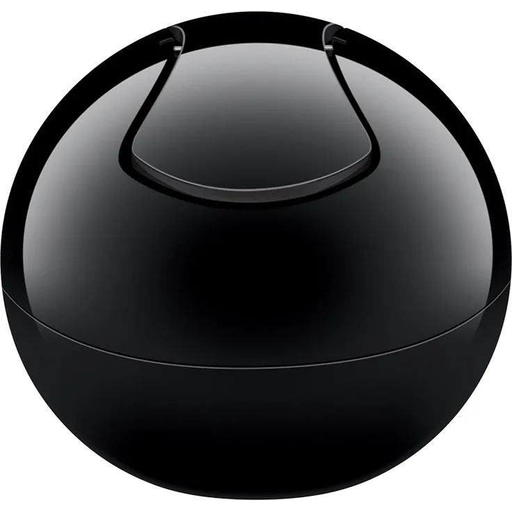 Spirella 'Bowl' Kosmetikeimer, 1 Liter, Schwarz / Schwarz