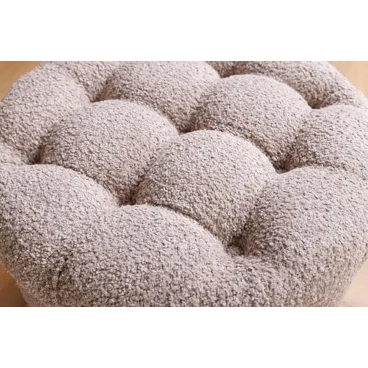 riess-ambiente Sitzhocker MODERN BAROCK 50cm champagner · Aufbewahrungskorb mit Bouclé-Bezug (Einzelartikel, 1 St), zylinderförmig · rund · abnehmbarer Deckel · mit Stauraum · Wohnzimmer – Bild 6